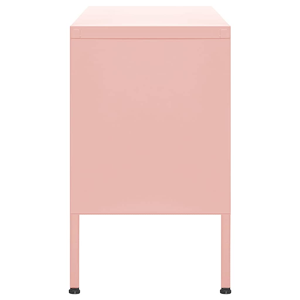 TV Cabinet Pink 105x35x50 cm Steel