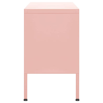 TV Cabinet Pink 105x35x50 cm Steel