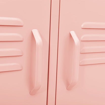 TV Cabinet Pink 105x35x50 cm Steel