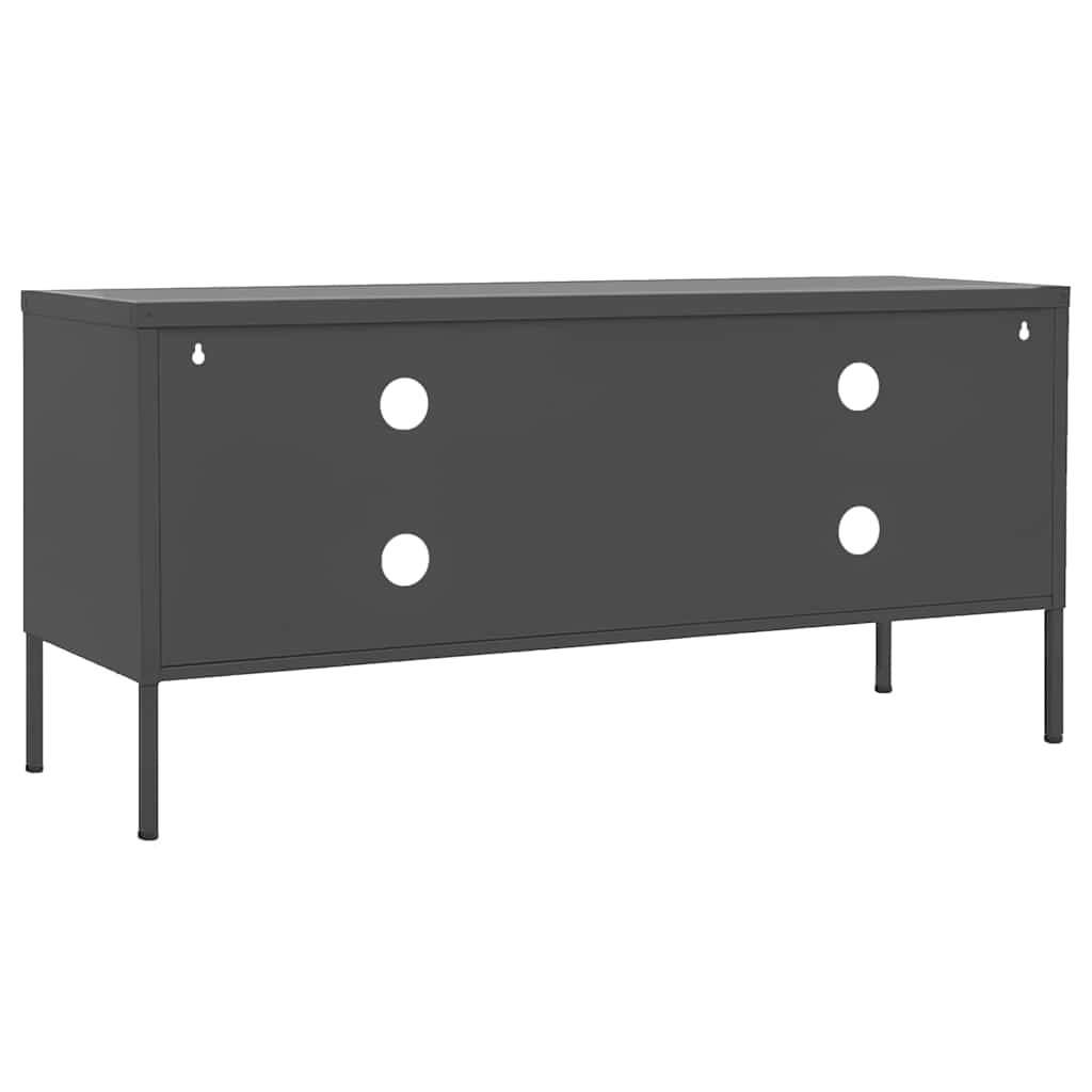 336231 vidaXL TV Cabinet Anthracite 105x35x50 cm Steel