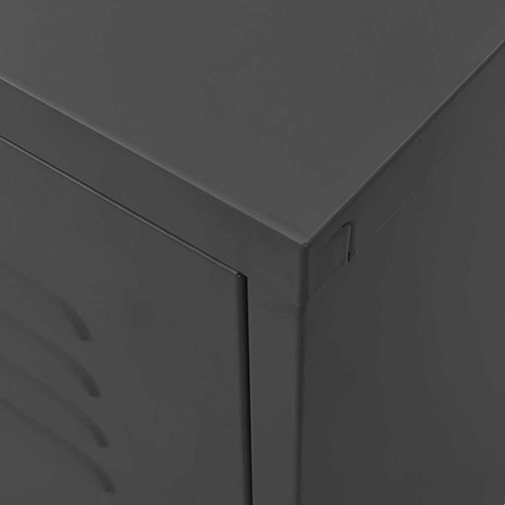 336231 vidaXL TV Cabinet Anthracite 105x35x50 cm Steel