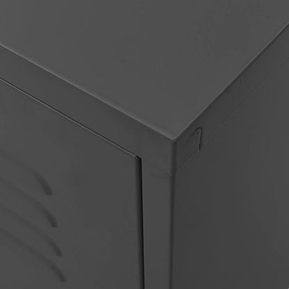336231 vidaXL TV Cabinet Anthracite 105x35x50 cm Steel
