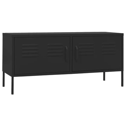 TV Cabinet Black 105x35x50 cm Steel