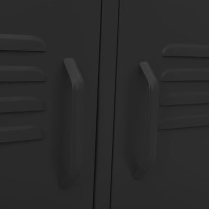 TV Cabinet Black 105x35x50 cm Steel