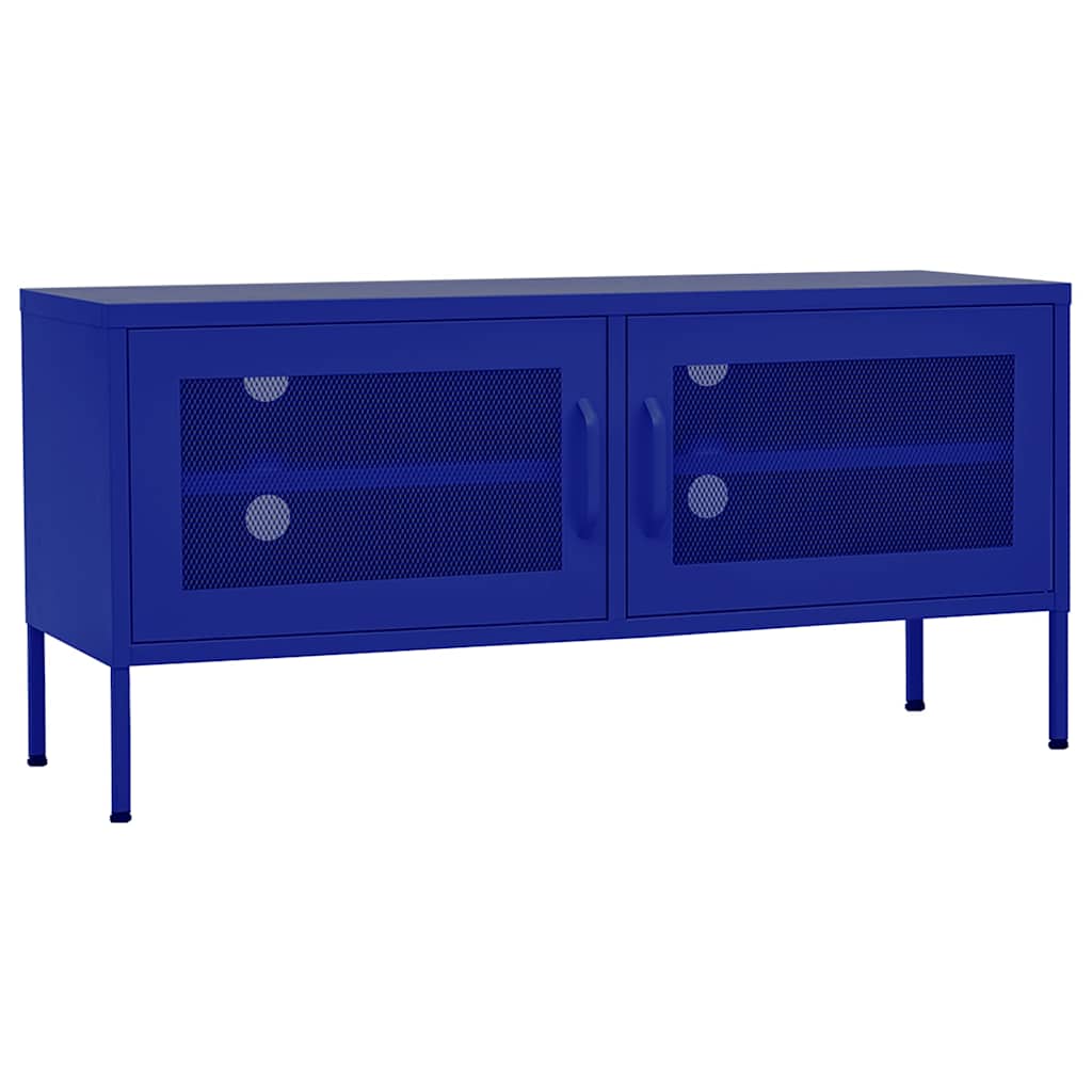 TV Cabinet Navy Blue 105x35x50 cm Steel