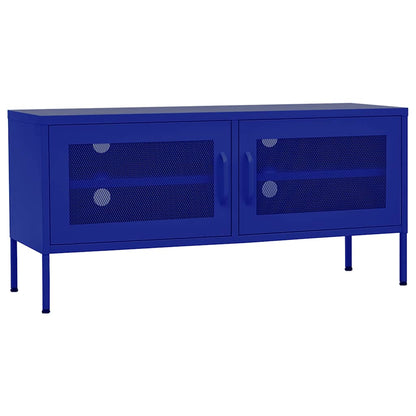 TV Cabinet Navy Blue 105x35x50 cm Steel