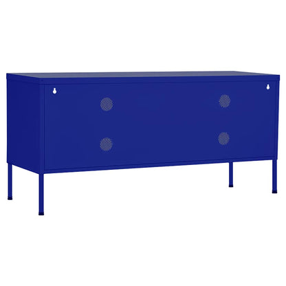 TV Cabinet Navy Blue 105x35x50 cm Steel