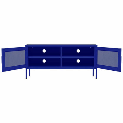 TV Cabinet Navy Blue 105x35x50 cm Steel