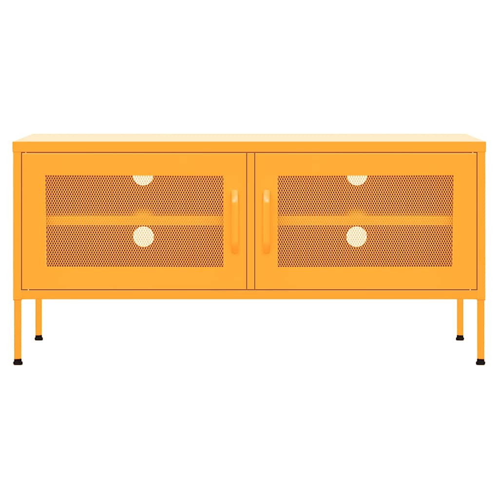 TV Cabinet Mustard Yellow 105x35x50 cm Steel