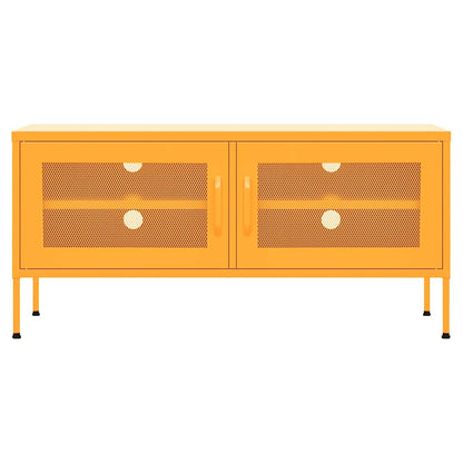 TV Cabinet Mustard Yellow 105x35x50 cm Steel