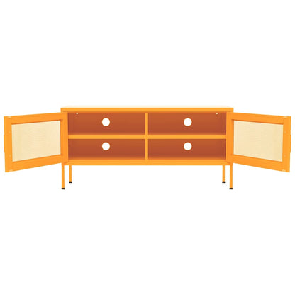 TV Cabinet Mustard Yellow 105x35x50 cm Steel