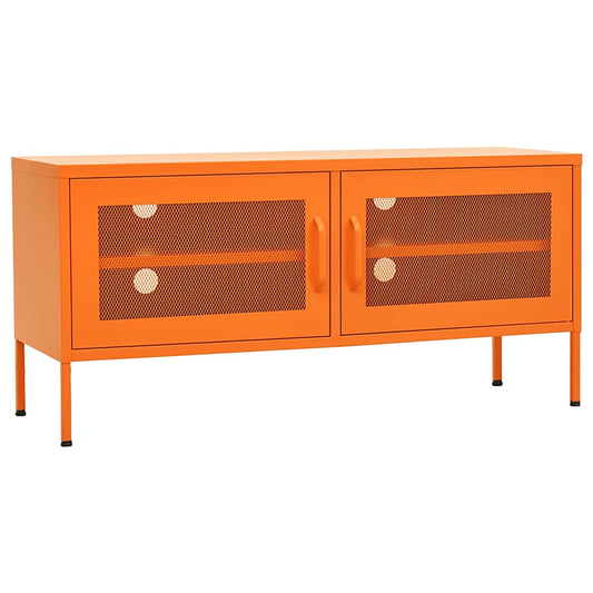 TV Cabinet Orange 105x35x50 cm Steel