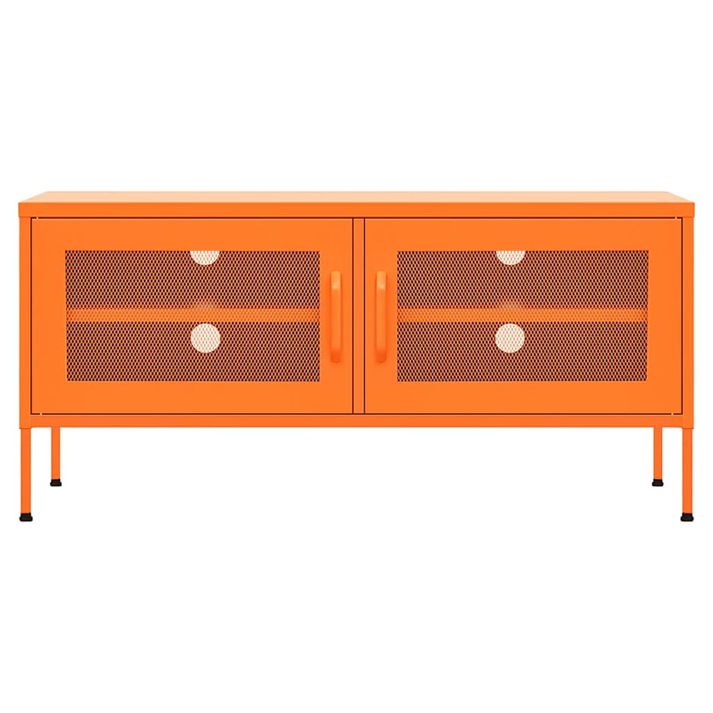 TV Cabinet Orange 105x35x50 cm Steel