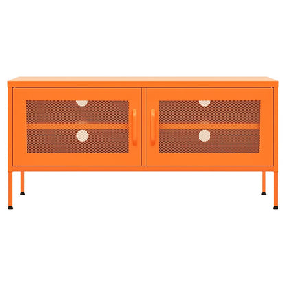 TV Cabinet Orange 105x35x50 cm Steel