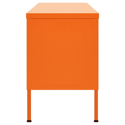TV Cabinet Orange 105x35x50 cm Steel
