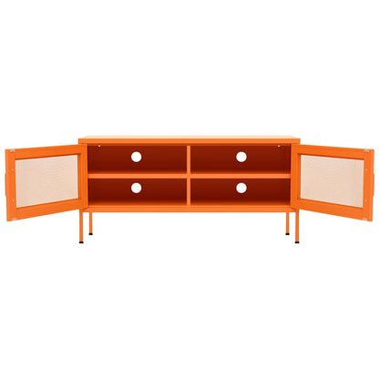 TV Cabinet Orange 105x35x50 cm Steel
