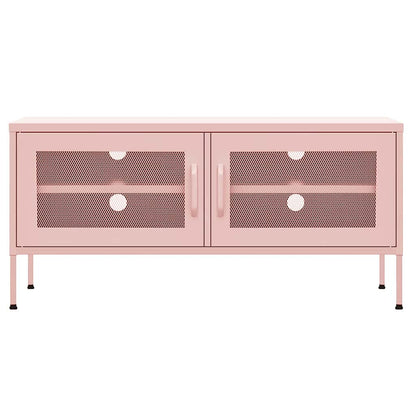 TV Cabinet Pink 105x35x50 cm Steel