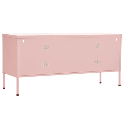 TV Cabinet Pink 105x35x50 cm Steel