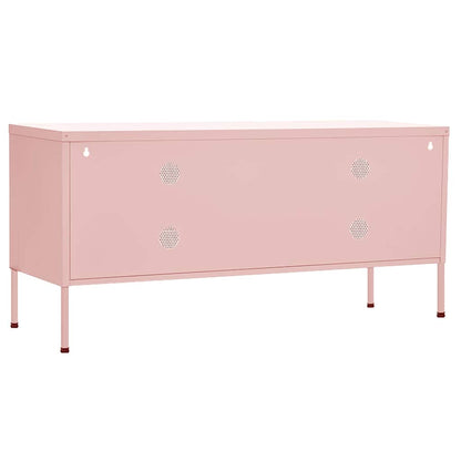 TV Cabinet Pink 105x35x50 cm Steel