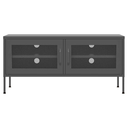 336240 vidaXL TV Cabinet Anthracite 105x35x50 cm Steel