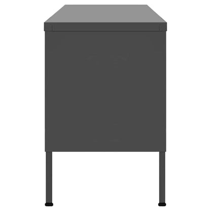 336240 vidaXL TV Cabinet Anthracite 105x35x50 cm Steel