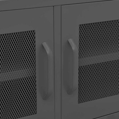 336240 vidaXL TV Cabinet Anthracite 105x35x50 cm Steel