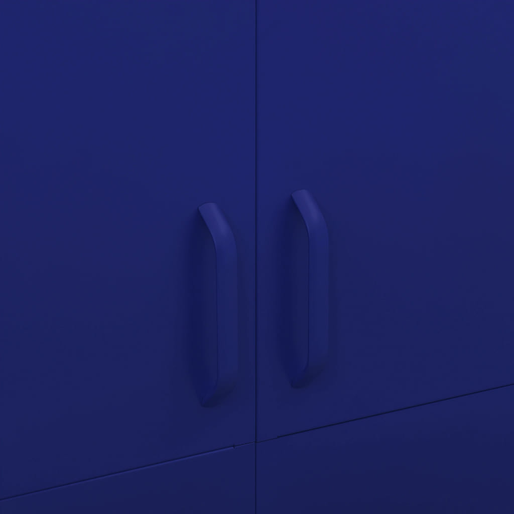 Wardrobe Navy Blue 90x50x180 cm Steel