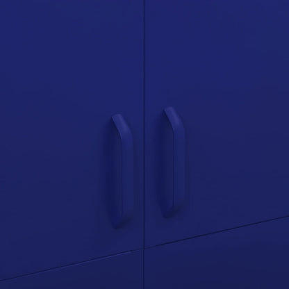 Wardrobe Navy Blue 90x50x180 cm Steel