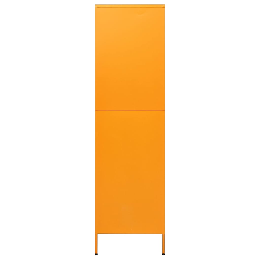 336245 vidaXL Wardrobe Mustard Yellow 90x50x180 cm Steel