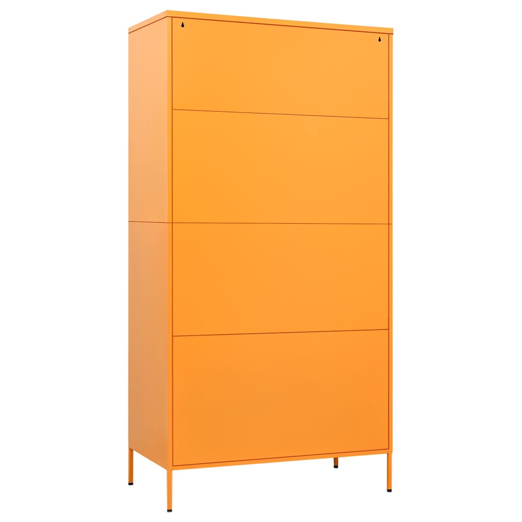 336245 vidaXL Wardrobe Mustard Yellow 90x50x180 cm Steel
