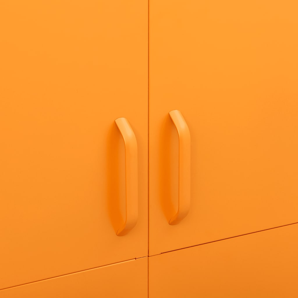 Wardrobe Mustard Yellow 90x50x180 cm Steel
