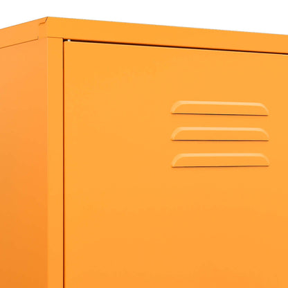 Wardrobe Mustard Yellow 90x50x180 cm Steel