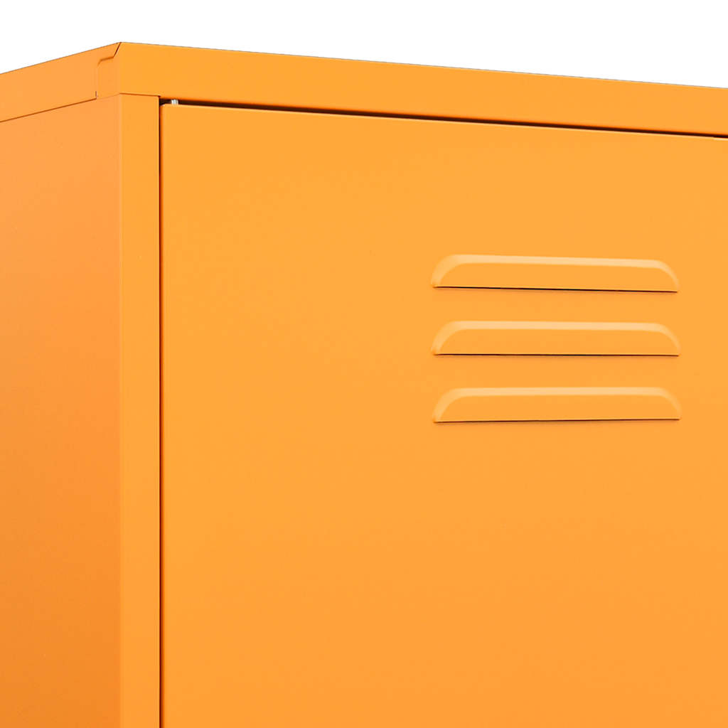 336245 vidaXL Wardrobe Mustard Yellow 90x50x180 cm Steel