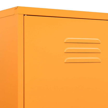 336245 vidaXL Wardrobe Mustard Yellow 90x50x180 cm Steel