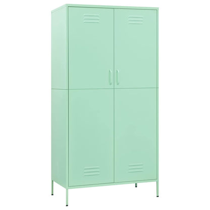336248 vidaXL Wardrobe Mint 90x50x180 cm Steel