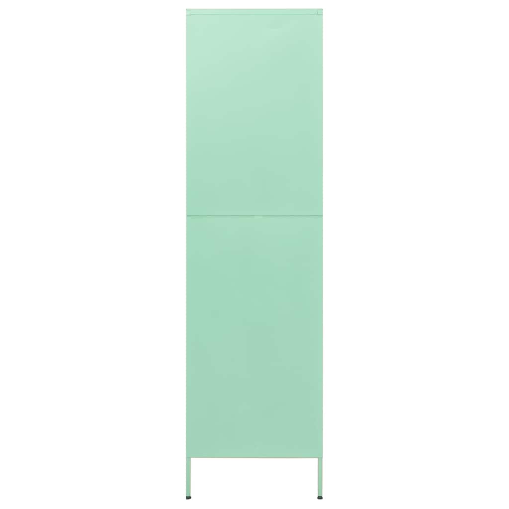 336248 vidaXL Wardrobe Mint 90x50x180 cm Steel