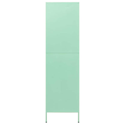336248 vidaXL Wardrobe Mint 90x50x180 cm Steel