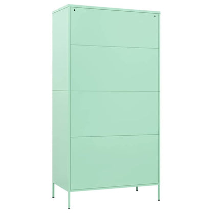 336248 vidaXL Wardrobe Mint 90x50x180 cm Steel