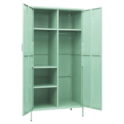 336248 vidaXL Wardrobe Mint 90x50x180 cm Steel