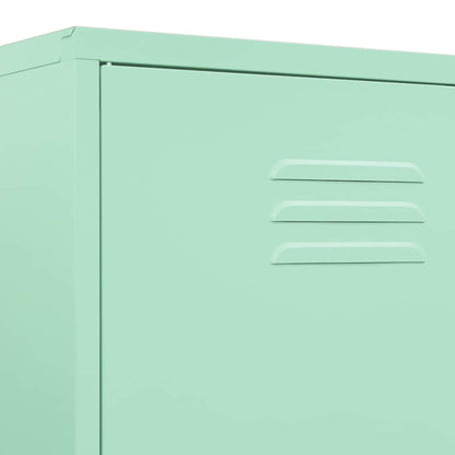 336248 vidaXL Wardrobe Mint 90x50x180 cm Steel
