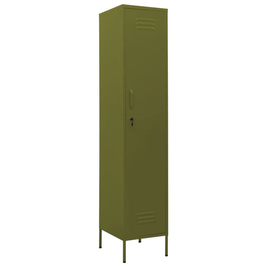 Locker Cabinet | Olive Green | Steel | 180 cm x 46 cm x 35 cm