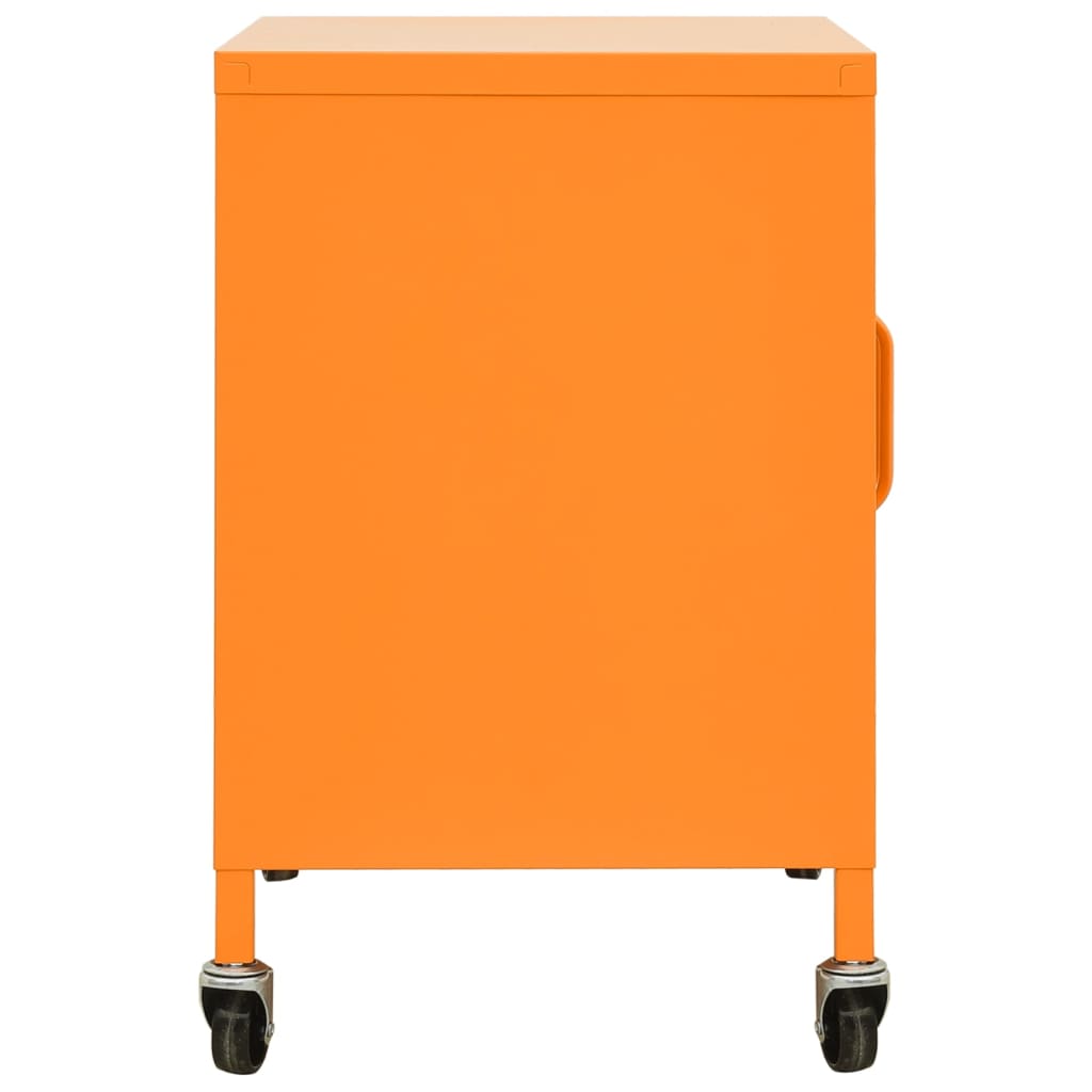 Storage Cabinet Orange 60x35x56 cm Steel