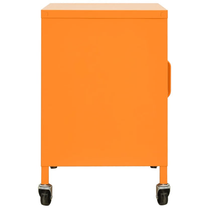 Storage Cabinet Orange 60x35x56 cm Steel