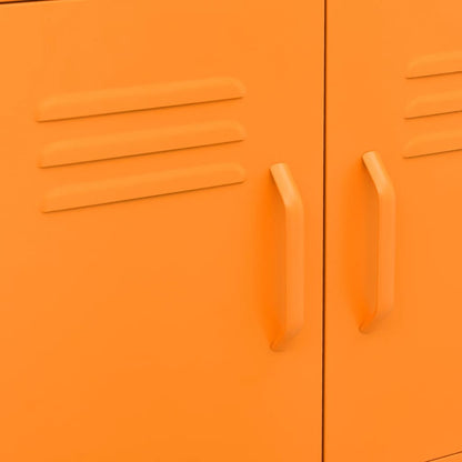 Storage Cabinet Orange 60x35x56 cm Steel