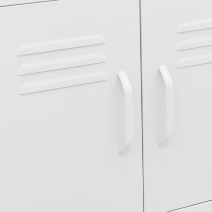 Storage Cabinet White 60x35x56 cm Steel