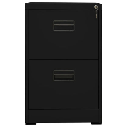 Filing Cabinet Black 46x62x72.5 cm Steel