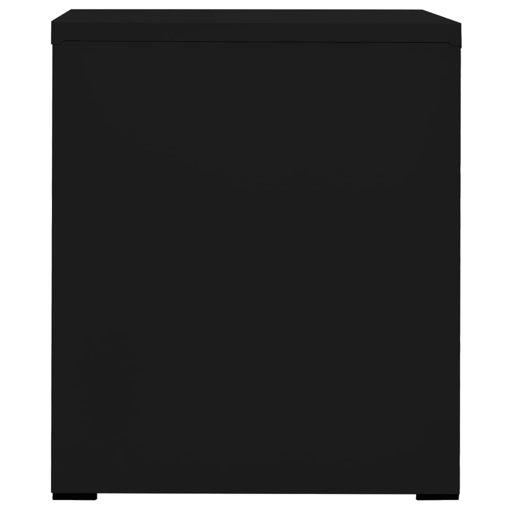 Filing Cabinet Black 46x62x72.5 cm Steel