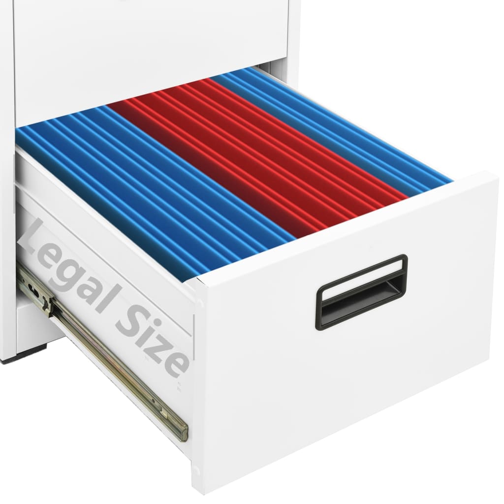 Filing Cabinet | White | Steel | Medium | Ball-Bearing | Filing Cabinet