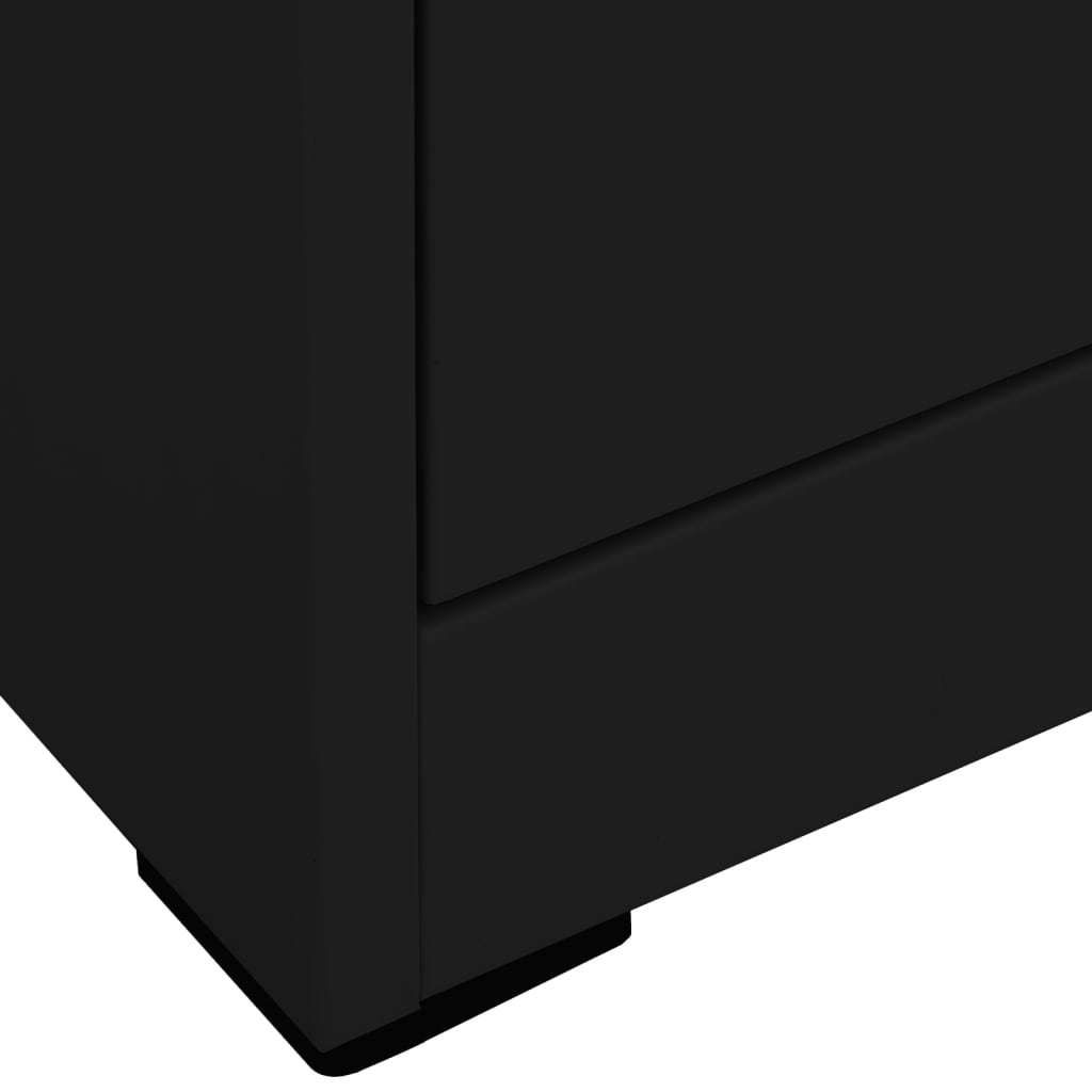 Filing Cabinet | Black | Steel | Medium | Filing Cabinet | Rectangular
