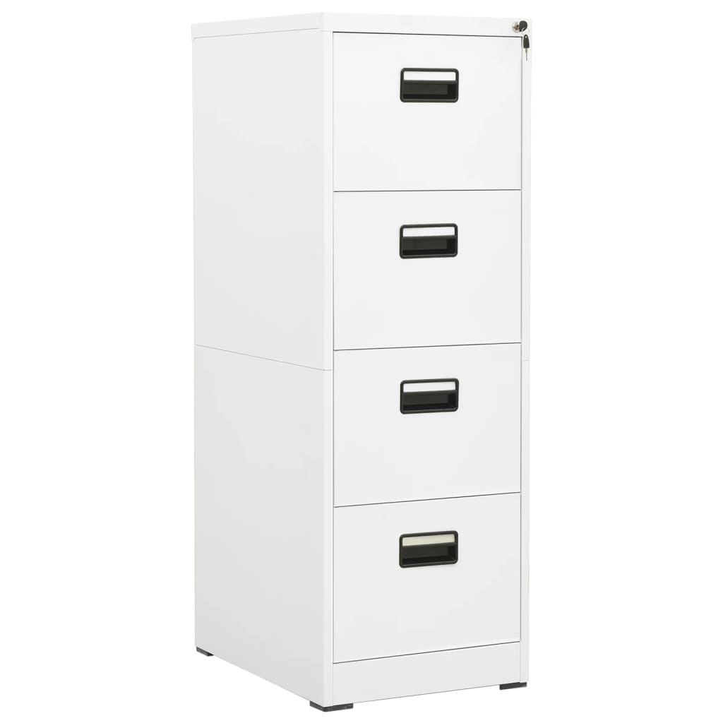 Filing Cabinet | White | Steel | Large | Filing Cabinet | Rectangular